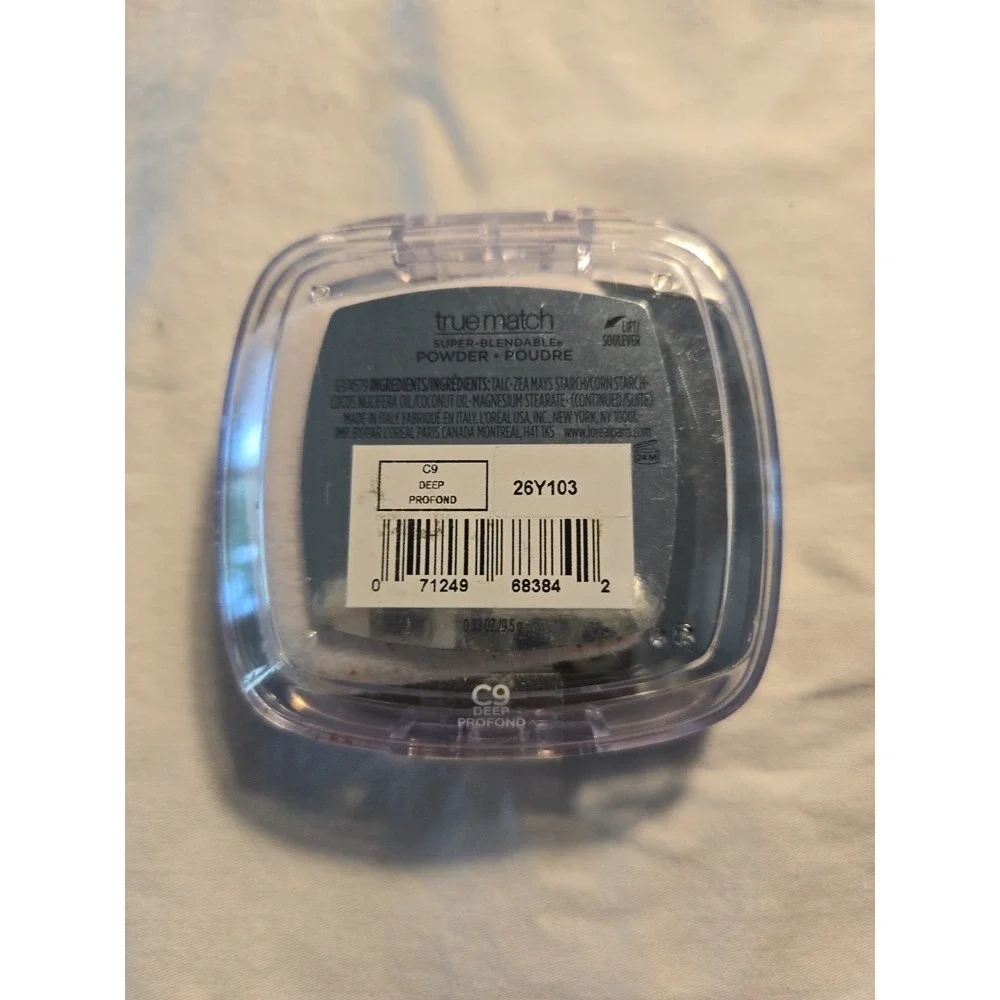 New L'Oréal True Match lot of 2 Super Blendable Powder‎ C9 Deep Profond 0.33 oz